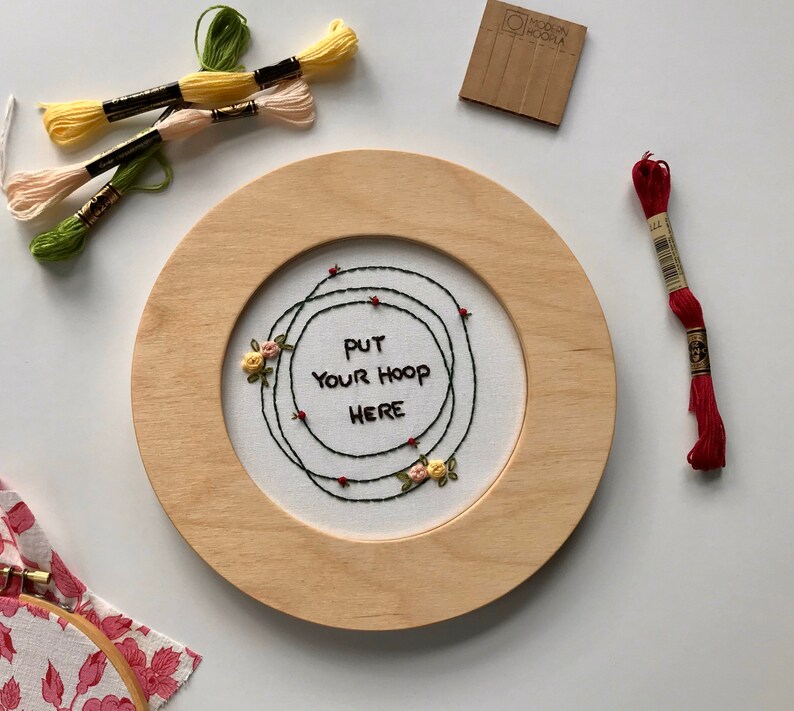 CIRCLE Embroidery FRAME. Hand Embroidery Frame. Cross Stitch Etsy UK