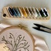 Bobbin Rack for Embroidery Floss- with Needle Minder, Embroidery Thread Holder, Floss Bobbin Organizer, Thread Rack 