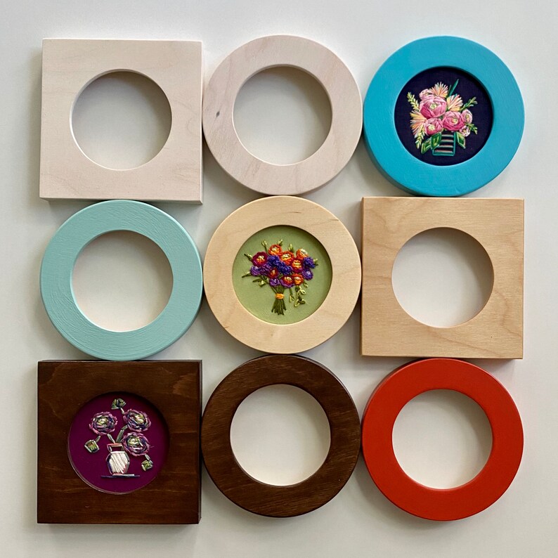 CIRCLE Embroidery FRAME. Hand Embroidery Frame. Cross Stitch Etsy