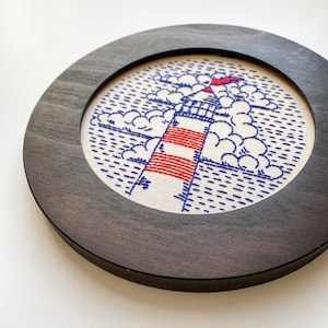 CIRCLE Embroidery FRAME. Hand Embroidery Frame. Cross Stitch Frame. Vintage Fabric display. Embroidery Hoop Frame. Embroidery Gift Upgrade