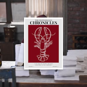 De Pepperwood Chronicles New Girl minimalistische Vogue-stijl poster