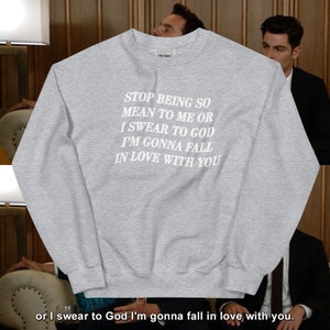 Stop Being So Mean To Me Nick Miller New Girl Crewneck
