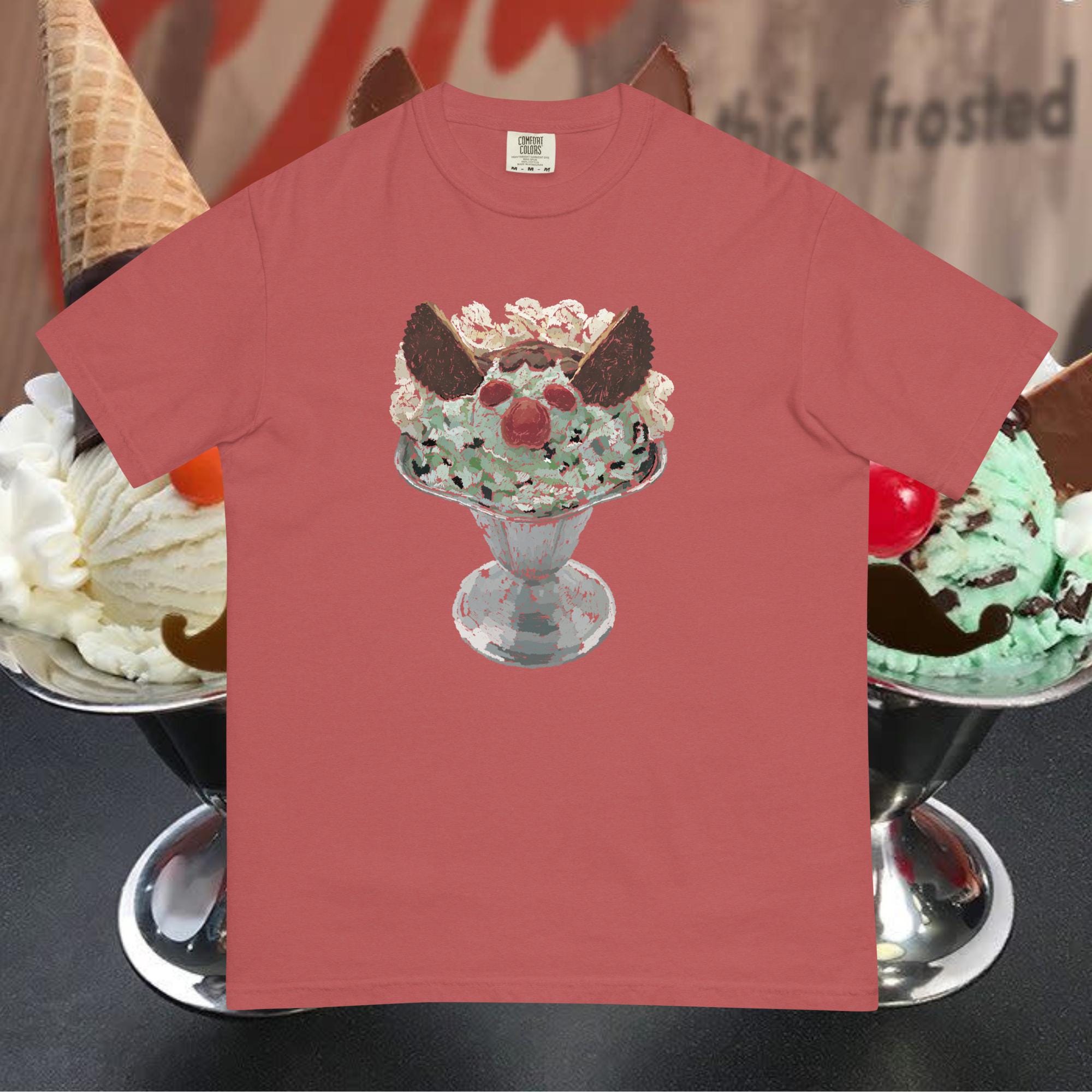 Friendly's Monster Sundae Ice Cream T-shirt, Nostalgic Ice Cream