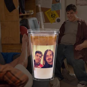 Nick Miller & Schmidt College Selfie New Girl Water Tumbler, Gift for New Girls Fans, New Girl Merchandise