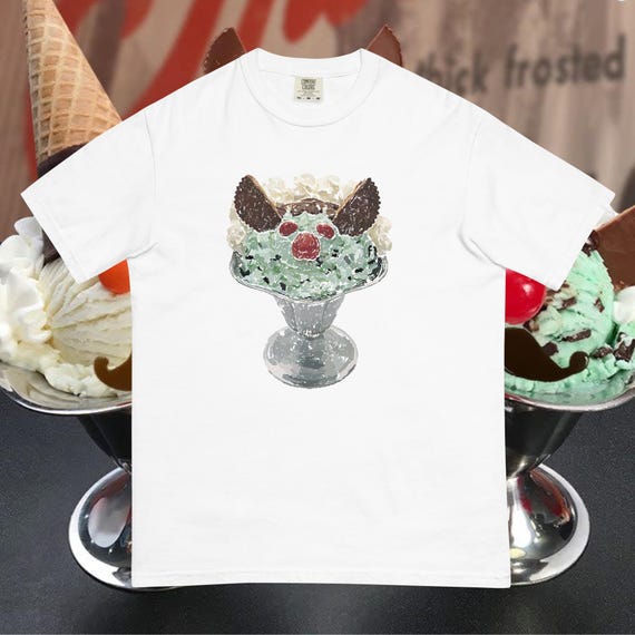 Friendly's Monster Sundae Ice Cream T-shirt, Nostalgic Ice Cream