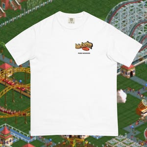 Rollercoaster Tycoon Park Manager T-Shirt, Funny Nostalgic Rollercoaster Tycoon Inspired Gift, Retro Gaming Gift for Gamers