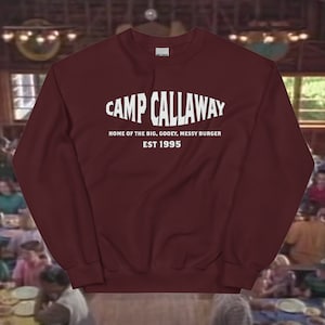 Camp Callaway It Takes Two Crewneck, Home of Big, Gooey, Messy Burger, Mary Kate and Ashley Movie Merch, It Takes Two Movie Sweatshirt