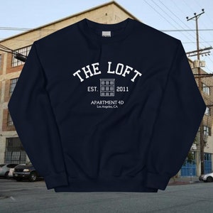 The Loft New Girl College Style Sweatshirt, Gift for New Girl Fans, TV Show Apparel