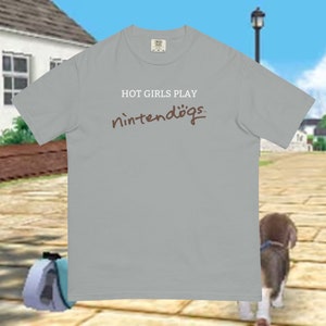Hot Girls Play Nintendogs T-Shirt, Nintendogs Merch, Nostalgic Nintendo DS Game Apparel