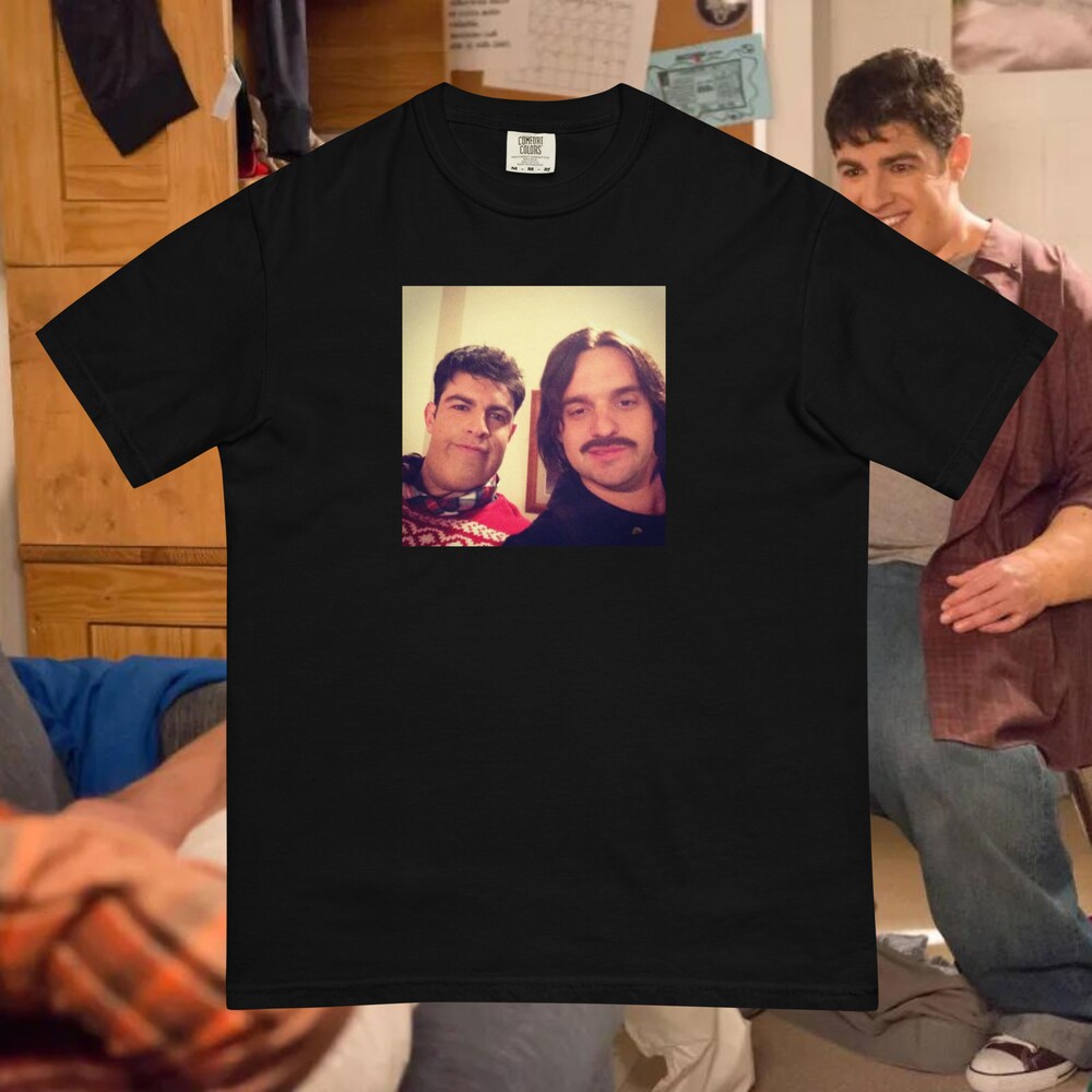 Nick Miller & Schmidt College Selfie New Girl T-Shirt, Gift For New Girls Fans, Tv Show Merchandise, New Girl Shirt Onlytee Design Foryou