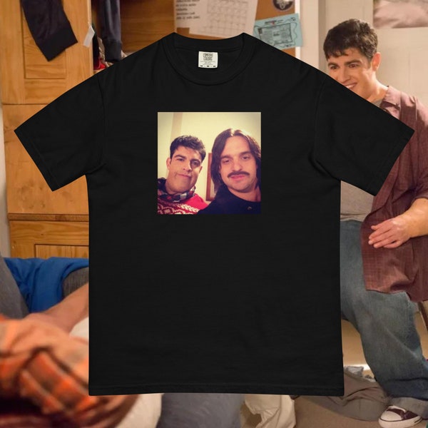 Nick Miller & Schmidt College Selfie New Girl Camiseta de colores cómodos