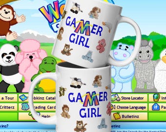 Webkinz Gamer Girl Tasse, Geschenk für Webkinz Fans, Webkinz Game Merchandise, Nostalgische Gamer Tasse
