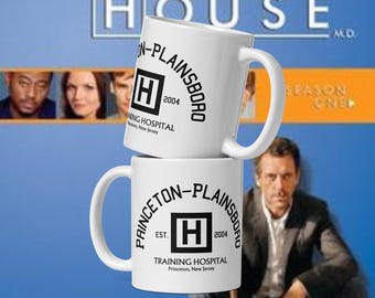 Kubek z napisem „Dr House” ze szpitala Princeton-Plainsboro Training Hospital, prezenty dla fanów serialu „Dr House”, serial telewizyjny „Dr House”