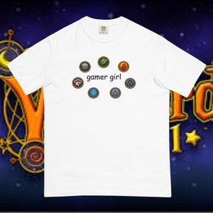 Wizard 101 gamergirl-T-shirt, cadeau voor Wizard 101-fans, Wizard 101 graphic T-shirt merchandise