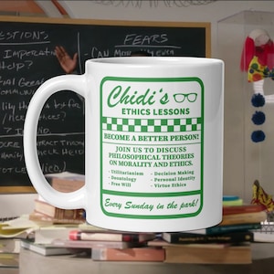 Chidi&#39;s Ethics Lessons The Good Place Mug