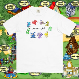 Neopets Gamer Girl T-Shirt, Gift for Neopets Fans, Gamer Girl Shirt
