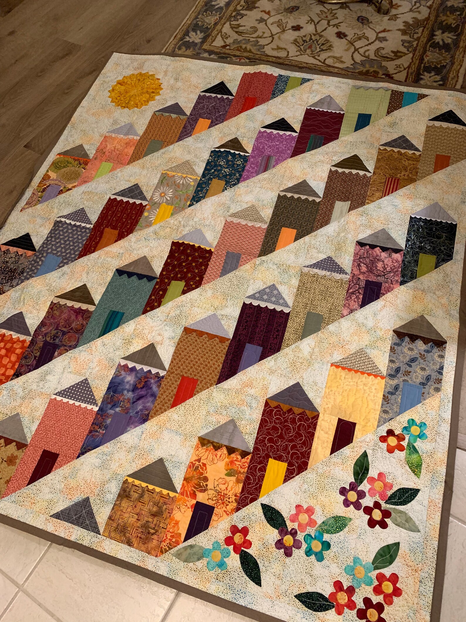 Painted Lady San Francisco Quilt Etsy