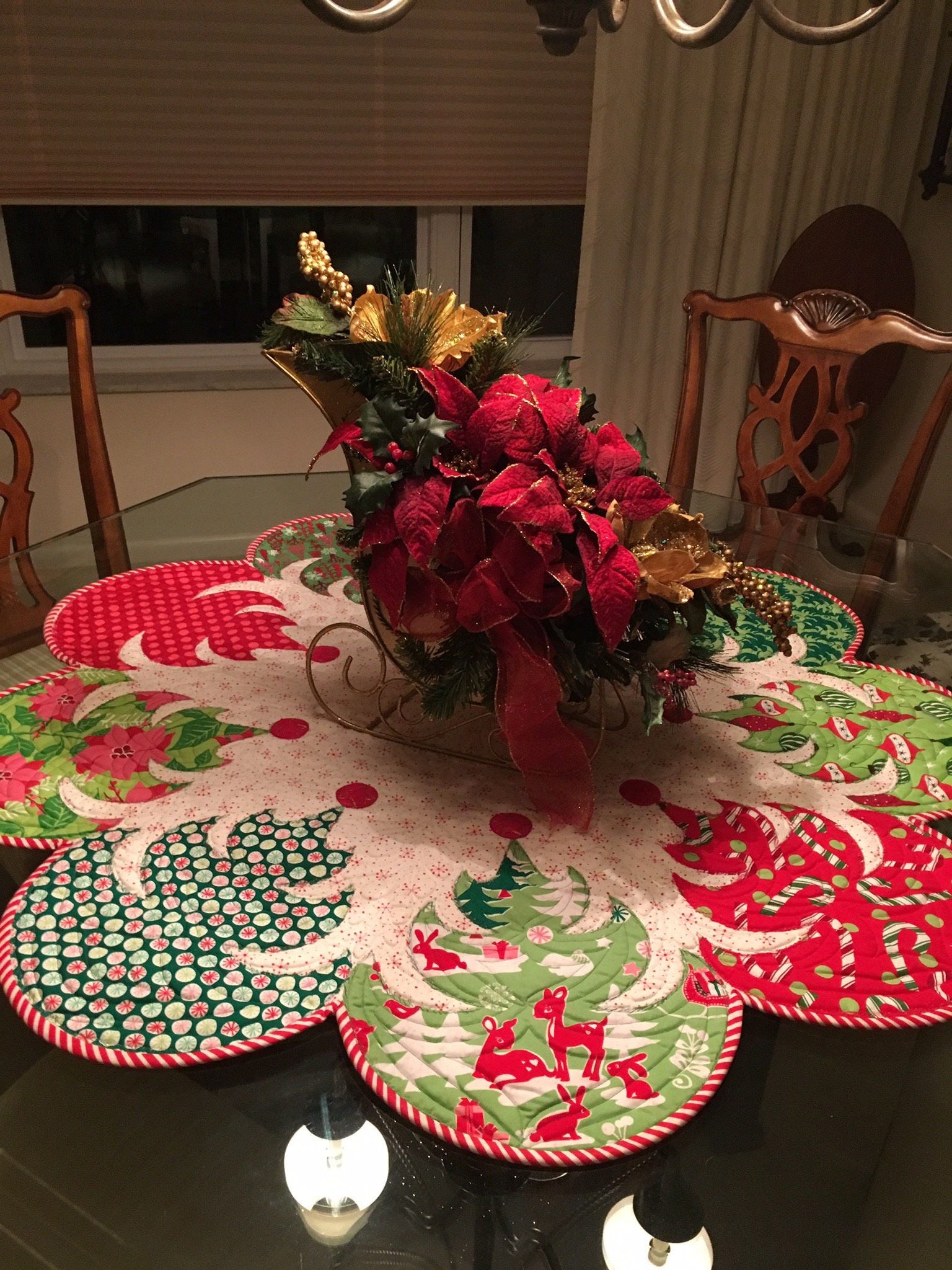 Christmas Tree Table Topper Etsy