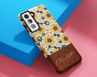 Sunflower Custom Phone Case for Samsung Galaxy S26, S25, S24, S23, S22 Ultra, S22 Plus, S21 Ultra, S20 FE, S20 Ultra, S20 Plus, Note 20