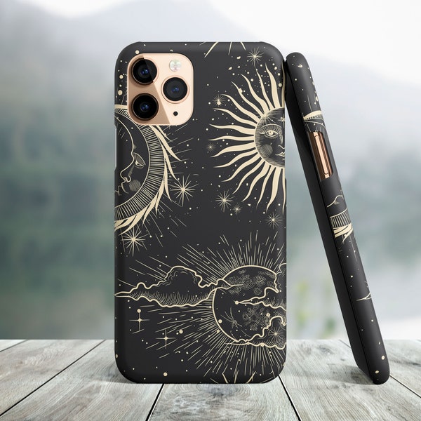 Sun and moon iPhone 15, 14 Pro Max, iPhone 15, 14 Plus, iPhone 13, 12 Mini, iPhone 13, 12, 11 Pro Max, iPhone 8 Plus, iPhone XS MAX, XR