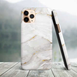 White Marble and Gold Phone Case, iPhone 15, 14 Pro Max, iPhone 15, 14 Plus, iPhone 13, iPhone 13 Mini, iPhone 12, iPhone 11, iPhone 8 Plus
