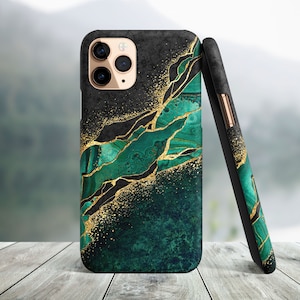 Green Marble Phone Case, iPhone 16, 15, 14 Pro Max, iPhone 15, 14 Plus, iPhone 13, 12 Mini, iPhone 13, 12, 11 Pro Max, iPhone 8, SE2022