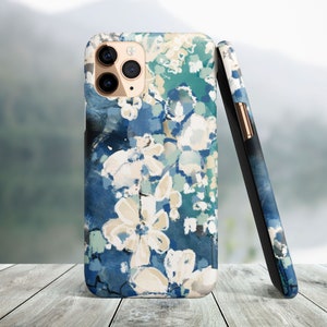 Blue Flowers iPhone 14, 13, 12, 11 Pro Max Phone Case, iPhone 14 Plus, iPhone 14, 13 Pro, iPhone 11, iPhone 14, 13 Mini, iPhone 8 Plus