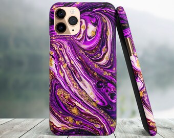 Purple Watercolor Phone Case Iphone 13 Pro Max Iphone 12 Etsy