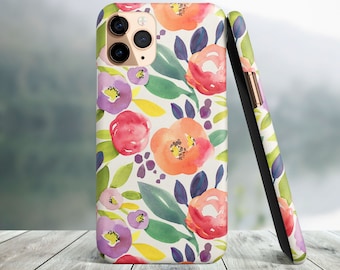 Floral iPhone 17, 16, 15, 14 Pro Max Phone Case, iPhone 16, 15, 14 Plus, iPhone 13, 12 Mini, 11 12 13 Pro Max case 7 8 X XR XS Max