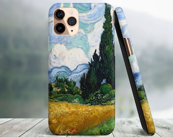 Vincent van Gogh "Wheat Field with" Phone Case For iPhone 15, 14, 13 Pro Max, Magsafe Casing 15, 14 Plus, 13, 12 Mini, 12, 11 Pro Max, 7 8 X