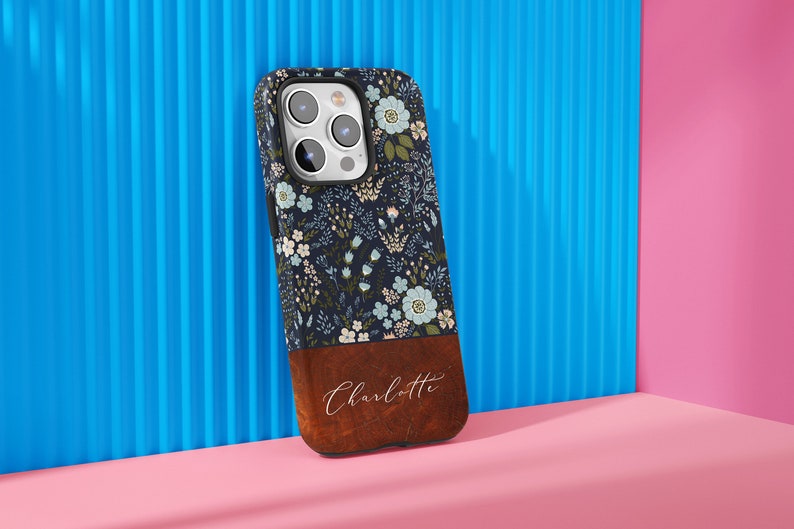 Blue Flowers Custom Case - Thumbnail 2