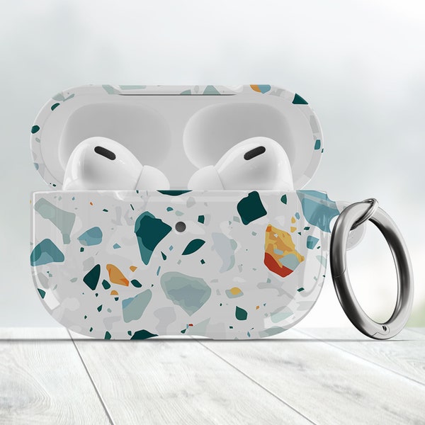 Terrazzo AirPod Pro 2 Case, Airpod pro 3rd Generation, Airpods Cover, Airpod Case Keychain, Airpods Case Cover, Airpod case 2nd/3rd