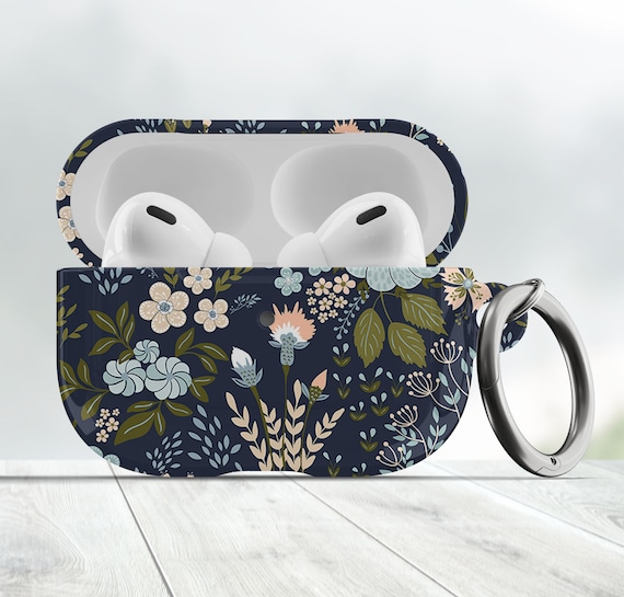 Blue Flowers AirPod Pro 2 Case, Airpod 4th, 3rd Generation, Airpods Cover, Airpod Case Keychain, Airpods Case Cover, Airpod case 2nd/3rd/4th