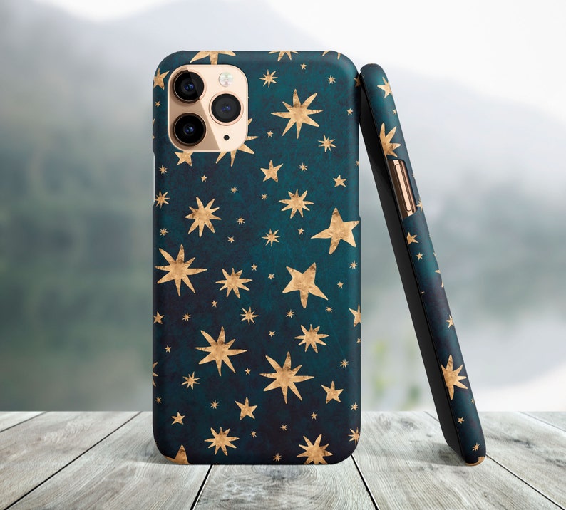 Green Stars Phone Case Iphone 14 Pro Max Iphone 14 Plus Etsy