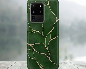 Gold Leaves Phone Case for Samsung Galaxy S26, S25, S24 S23 Ultra, S22, S21 Plus, S21 Ultra, S20FE, S20 Ultra, S20 Plus, Note 20