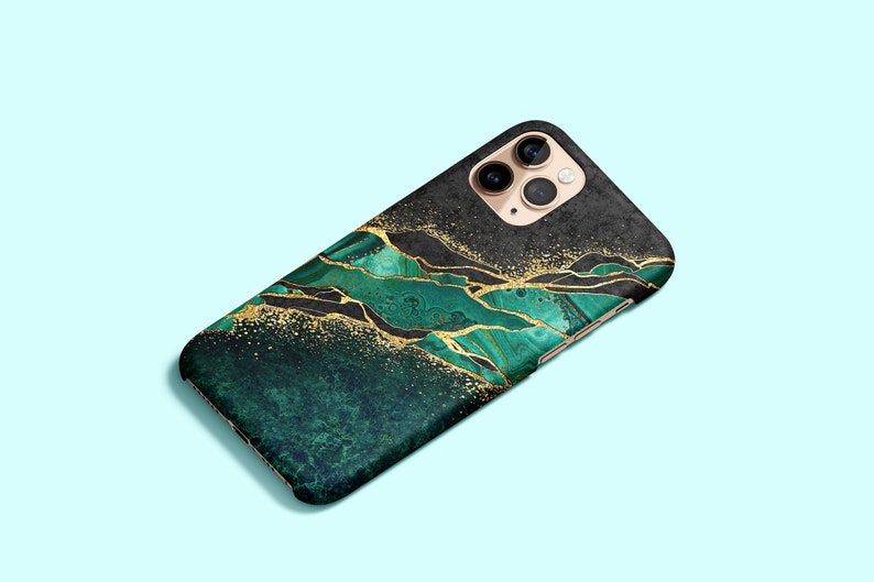 Green Marble Phone Case Iphone 13 Pro Max Iphone 12 Iphone Etsy