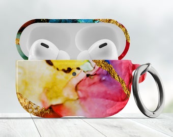 Rainbow Marble Airpods Cover, AirPod Pro 2 Case, Airpod 3rd Generation, Airpod Case Keychain, Airpods Case Cover, Airpod case 2nd/3rd