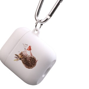 Hedgehog AirPod Protective Case, AirPods Case, Apple Airpods Cover, AirPod Case Keychain, Airpods Case Cover image 3