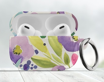 Watercolor Floral Airpod case 2nd/3rd, AirPod Pro 2 Case, Airpod 3rd Generation, Airpods Cover, Airpod Case Keychain, Airpods Case Cover