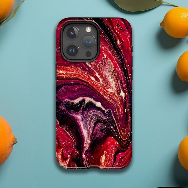 Red Marble Phone Case, iPhone 15, 14, 13 Pro Max, iPhone 15, 14 Plus, iPhone 13, iPhone 13, 12 Mini, iPhone 12, 11 Pro Max, SE 2020