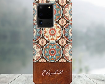 Retro Pattern Phone Case For Samsung Galaxy S26, S25, S24, S23 Ultra, S22 Plus, S21 Ultra, S20 FE, S20 Ultra, S20 Plus, Note 20, Note 10