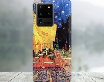 Vincent van Gogh "Café Terrace" Case For Galaxy S24, S23 Ultra, S22, S21 Plus, S21 Ultra, S20 FE, S20 Ultra, S20 Plus, Note 20, S10 Plus