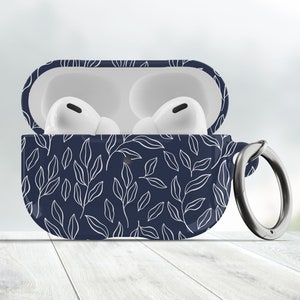 Blue Floral Airpod case 2nd/3rd, AirPod Pro 2 Case, Airpod 3rd Generation, Airpods Cover, Airpod Case Keychain, Airpods Case Cover