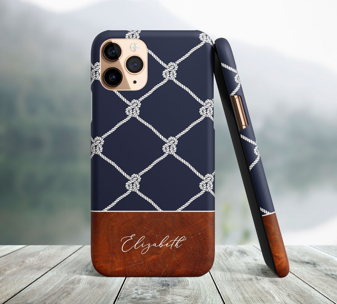 Nautical Navy Phone Case Iphone 14 Pro Max Iphone 14 Plus Etsy