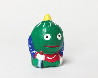 Japanese Yokai Clay Whistle Pumpkin｜Folk Toy｜Cute Monster｜Japanese character｜cultural art｜