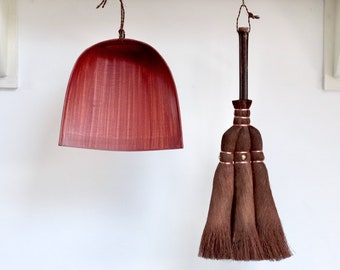 SET of Japanese Table Broom & Dustpan / Tawashi Palm Brush / Harimi / kakishibu / Eco-friendly Cleaning Tool/ Natural Home Care