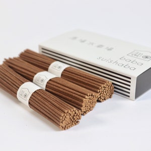 Pure Japanese Cedar Incense 70 - 210 Sticks | Sustainably Powered by Water | Natural Woody Aroma | Cypress | Hinoki