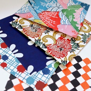 Katazome Origami 20 Blatt Packung- Japanisches handschablonengefärbtes Papier | verschiedene Bleche zusammengestellt | Hergestellt in Japan Chiyogami