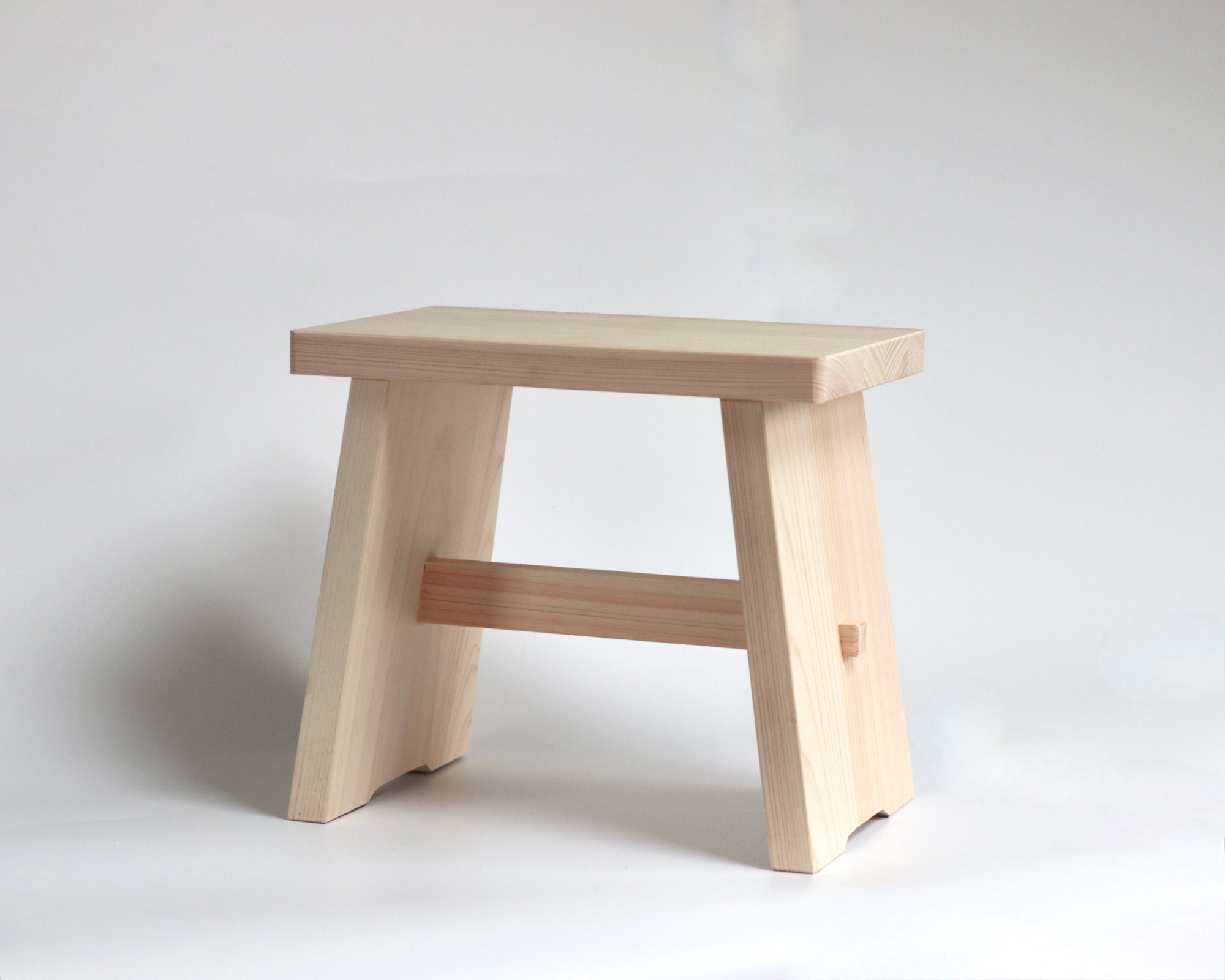 Japanese Hinoki Step Stool / Wooden Bath Stool / Foot Stool/ Display Stand / Foot Rest/ Step