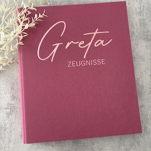 Zeugnismappe | personalisierte Zeugnismappe | Zeugnisordner mit Namen | Ordner für Schulkinder | Geschenk Einschulung | JomaroDesign